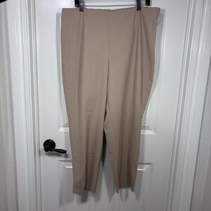 Talbots Hollywood Pants Women’s 18P Brown Stretch Side Zip Closure Straight Leg